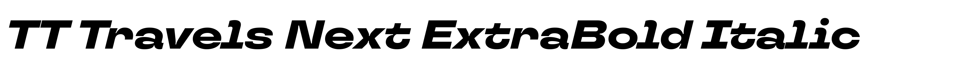 TT Travels Next ExtraBold Italic
